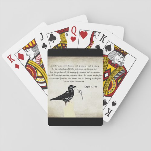 Edgar Allen Poe Playing Cards