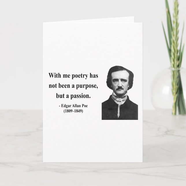Edgar Allen Poe Quote 11b Card (Front)