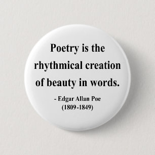 Edgar Allen Poe Quote 5a Pinback Button