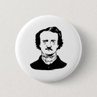 Edgar Allen Poe Raven Button