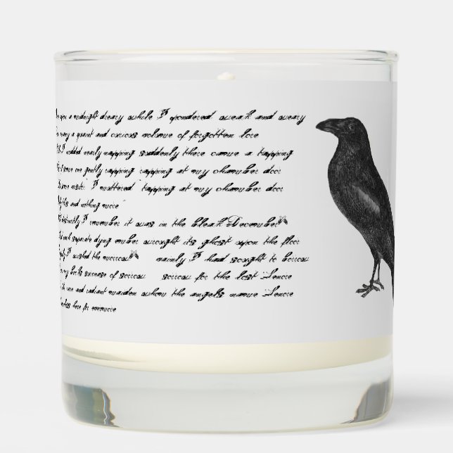 Edgar Allen Poe "Raven" Candle (Front)