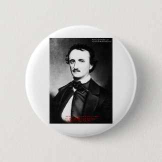 Edgar Allen Poe "Religion Is" Wisdom Quote Gifts Pinback Button