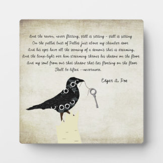 Edgar Allen Poe Table Decor Plaque