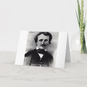 Edgar Allen Poe "Weep Alone" Love Quote Gifts Card