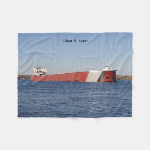 Edgar B Speer fleece blanket