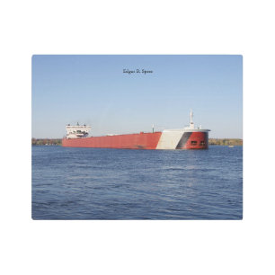 Edgar B. Speer metal wall art