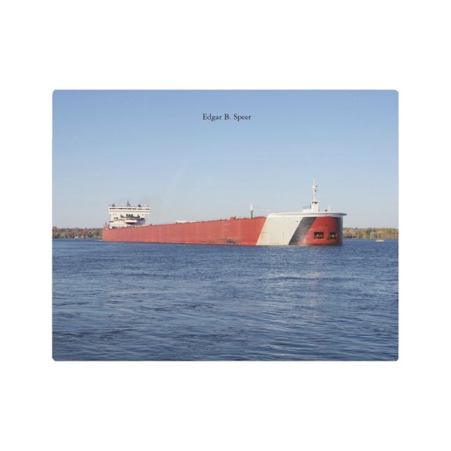 Edgar B. Speer metal wall art (Front)