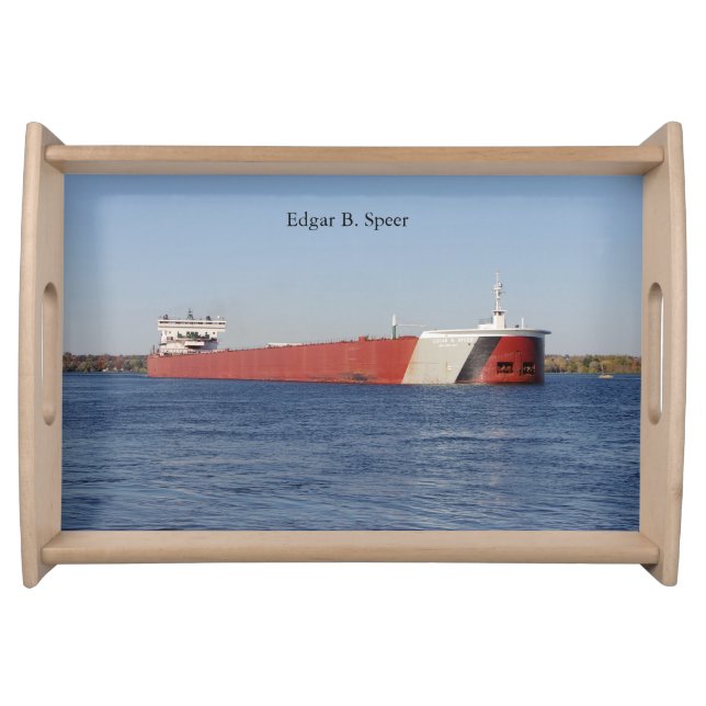 Edgar B. Speer serving tray (Front)