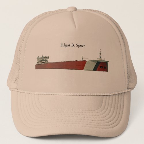 Edgar B Speer trucker hat