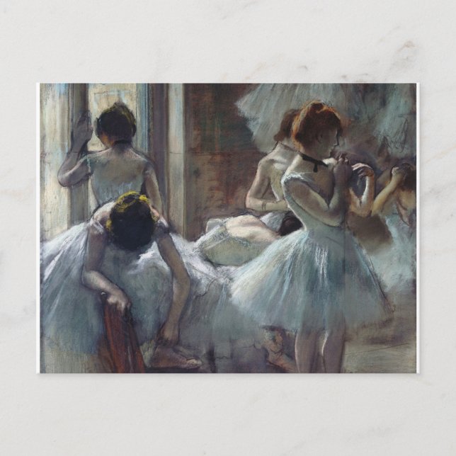 Edgar Degas -  A Group of Dancers Holiday Postcard (Front)