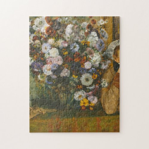 Edgar Degas _ A Vase Of Flowers Jigsaw Puzzle