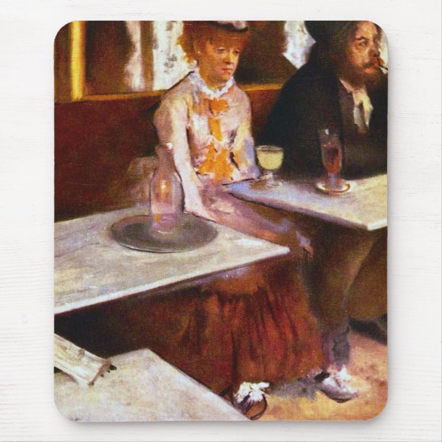 Edgar Degas - Absinthe Drinkers Mouse Pad (Front)