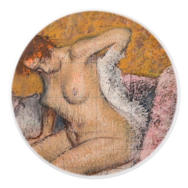 Edgar Degas - After the Bath Ceramic Knob (Front)