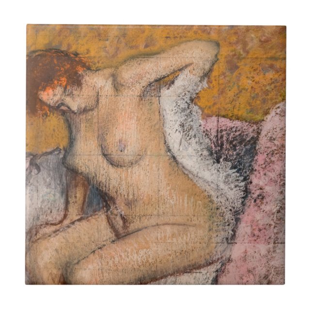 Edgar Degas - After the Bath Ceramic Tile (Front)
