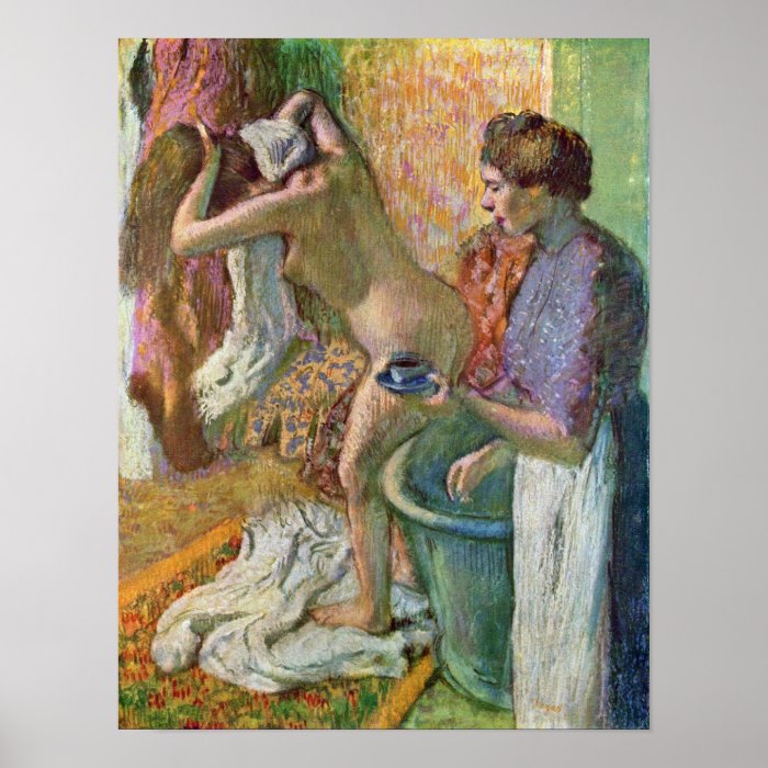 Edgar Degas   After the bath Posters