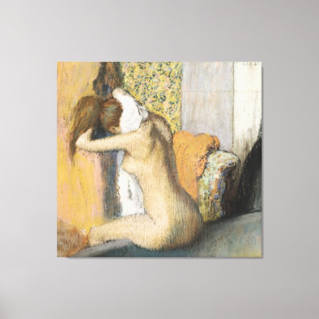 Edgar Degas | After the Bath, Woman Drying Neck Canvas Print (Front)