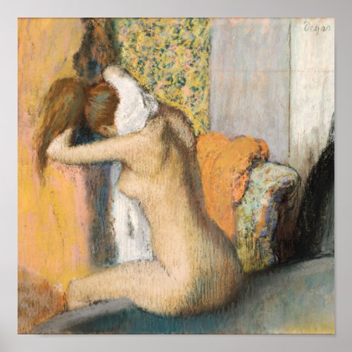 Edgar Degas  After the Bath Woman Drying Neck Poster
