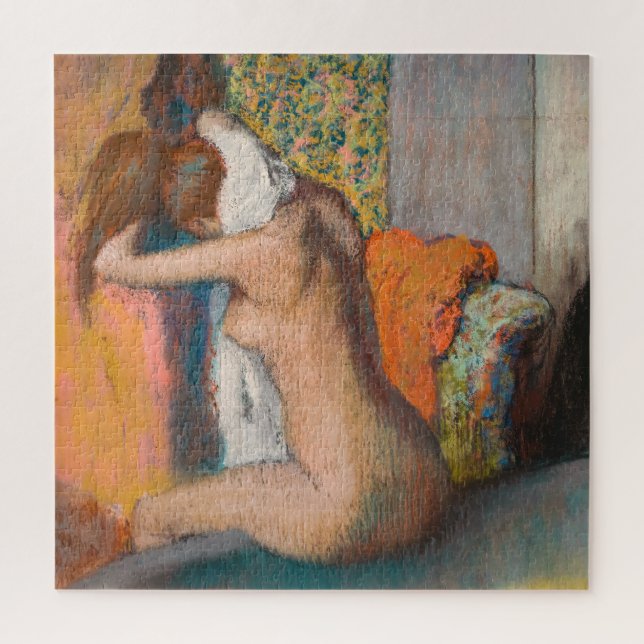 Edgar Degas - After the Bath, Woman Wiping Neck Jigsaw Puzzle (Vertical)