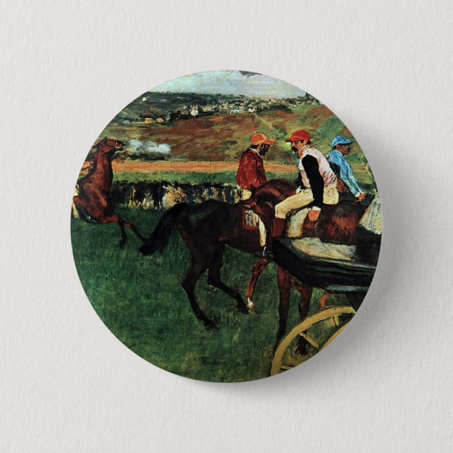 Edgar Degas, At the Races Button (Front)