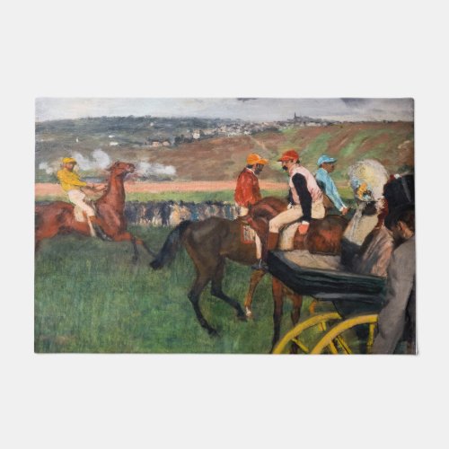 Edgar Degas _ At the Races Doormat