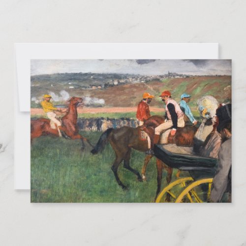 Edgar Degas _ At the Races Invitation