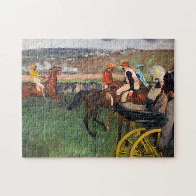 Edgar Degas - At the Races Jigsaw Puzzle (Horizontal)
