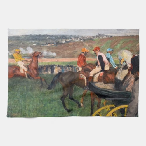 Edgar Degas _ At the Races Kitchen Towel