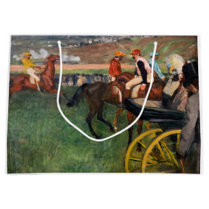 Edgar Degas - At the Races Large Gift Bag