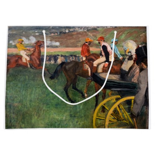 Edgar Degas _ At the Races Large Gift Bag