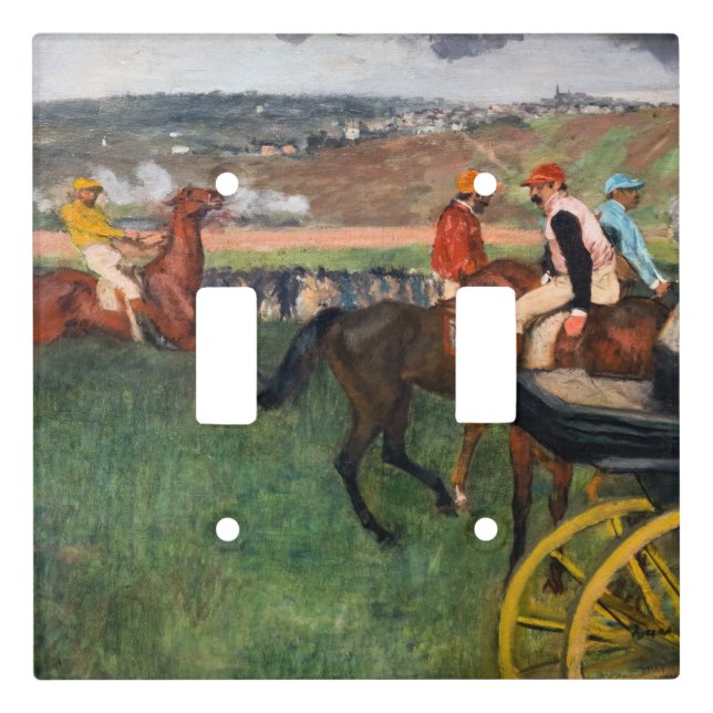 Edgar Degas - At the Races Light Switch Cover (Front)