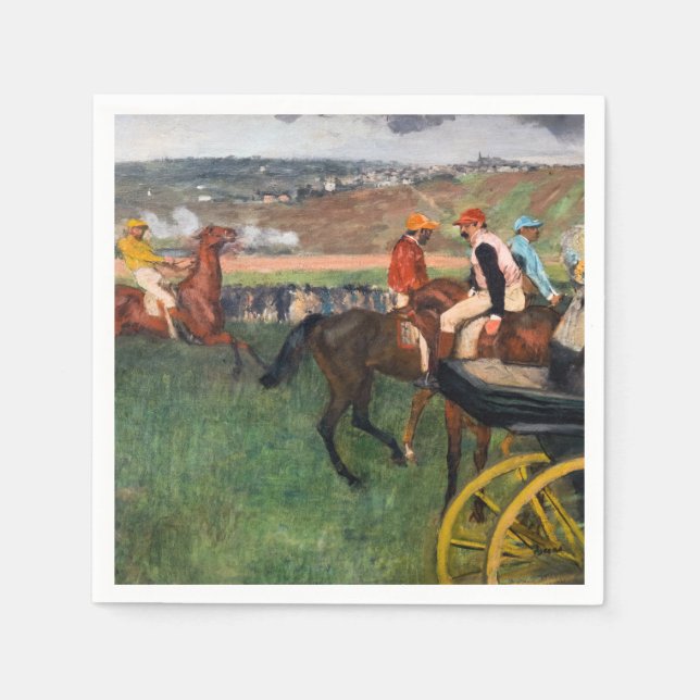 Edgar Degas - At the Races Napkins (Front)