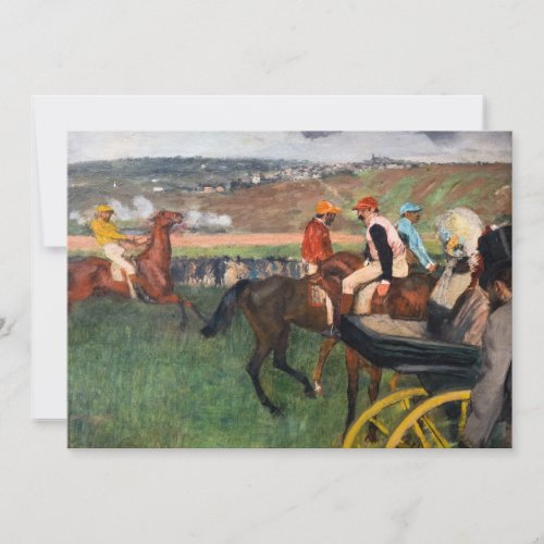 Edgar Degas _ At the Races Thank You Card