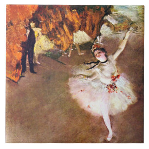 Edgar Degas - Ballerina painting Ceramic Tile