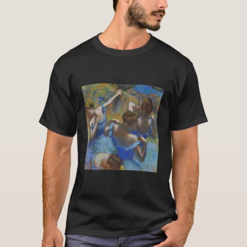 Edgar Degas BallerinaS In Blue Ballet Impressioni T_Shirt