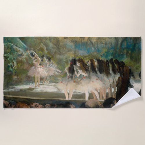 Edgar Degas _ Ballet at the Paris Opera Beach Towel