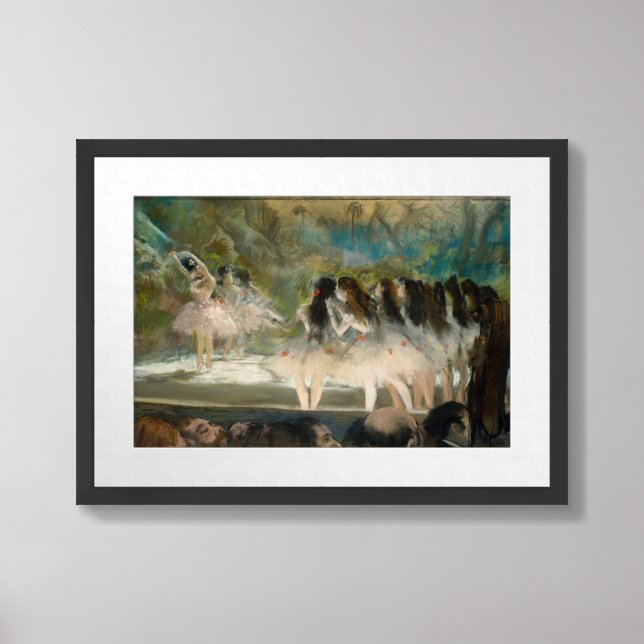Edgar Degas - Ballet at the Paris Opera Framed Art (Framed Front)