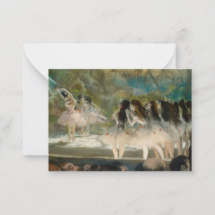 Edgar Degas - Ballet at the Paris Opera Note Card