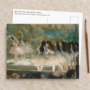 Edgar Degas - Ballet at the Paris Opera Postcard