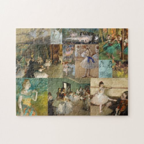 Edgar Degas Ballet Dancers Paintings and Drawings Jigsaw Puzzle