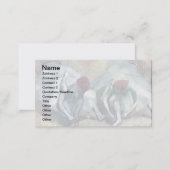 Edgar Degas - Ballet Dancers Tying Shoes Business Card (Front/Back)