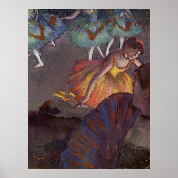 Edgar Degas   Ballet loge 1885 Pastel Dancers Poster