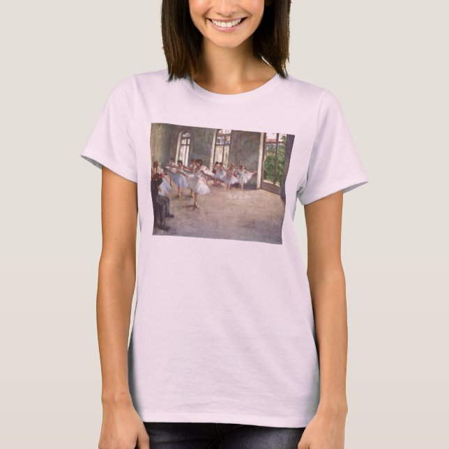 Edgar Degas - Ballet Rehearsal Class 1873 oil T-Shirt (Front)