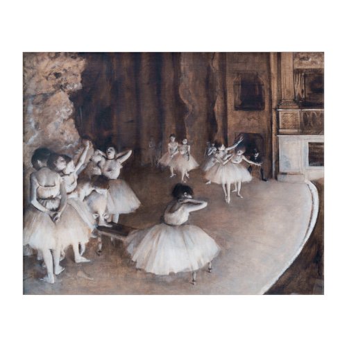 Edgar Degas _ Ballet Rehearsal on Stage Acrylic Print