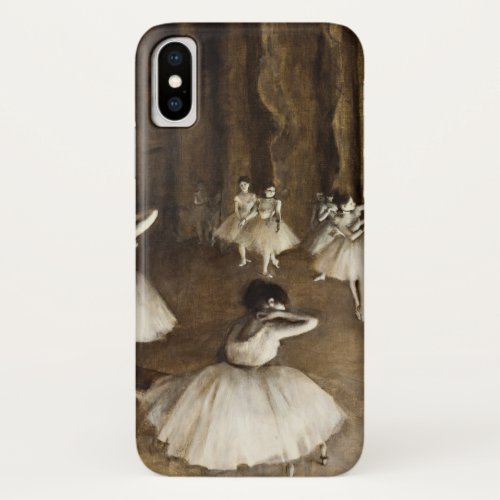 Edgar Degas _ Ballet Rehearsal On Stage iPhone X Case