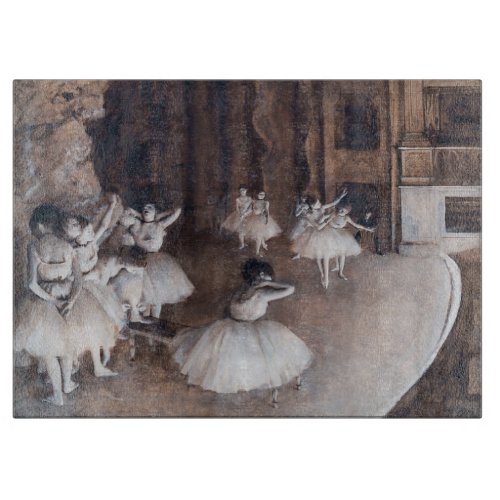 Edgar Degas _ Ballet Rehearsal on Stage Cutting Board