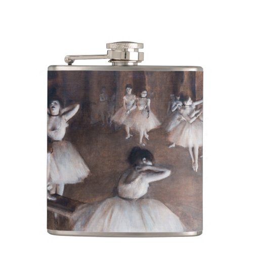 Edgar Degas _ Ballet Rehearsal on Stage Flask