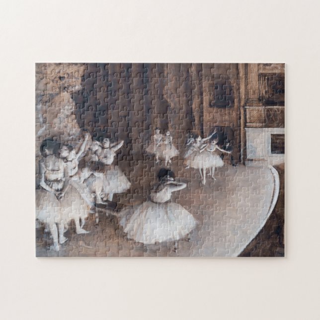 Edgar Degas - Ballet Rehearsal on Stage Jigsaw Puzzle (Horizontal)