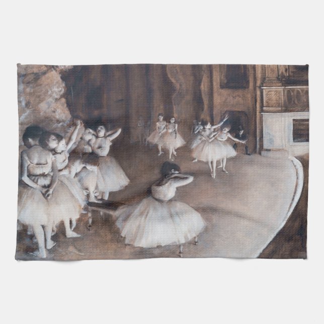Edgar Degas - Ballet Rehearsal on Stage Kitchen Towel (Horizontal)