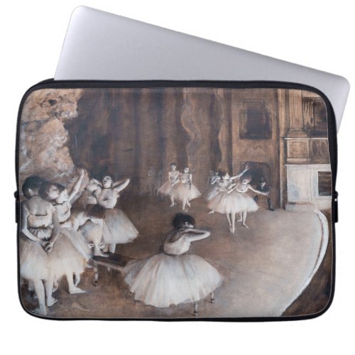 Edgar Degas _ Ballet Rehearsal on Stage Laptop Sleeve