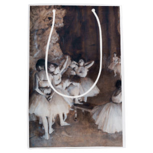 Edgar Degas - Ballet Rehearsal on Stage Medium Gift Bag